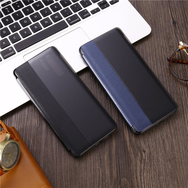 Lychee Texture Smart Phone Holster For Huawei P20 Pro with Call Answering Function & Sleep / Wake-up