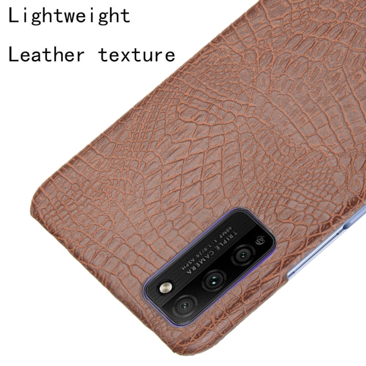 For Huawei Honor 30 Youth/Honor 30 Lite Shockproof Crocodile Texture PC + PU Case