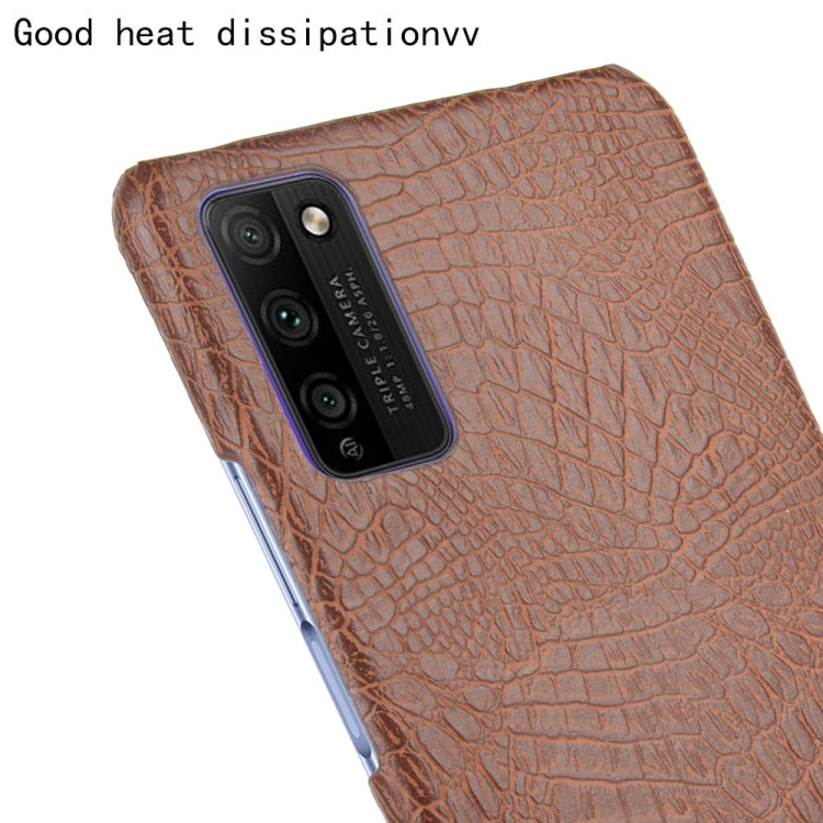 For Huawei Honor 30 Youth/Honor 30 Lite Shockproof Crocodile Texture PC + PU Case