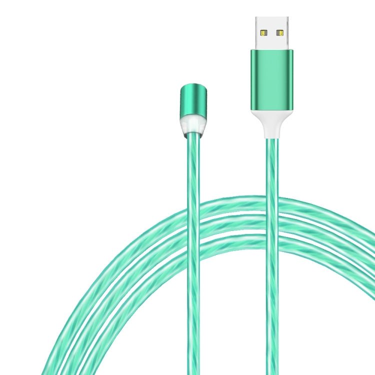 USB to Micro USB Magnetic Suction Colorful Streamer Mobile Phone Charging Cable, Length: 1m