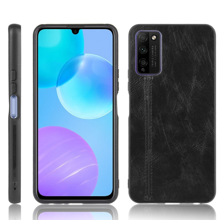 For Huawei Honor 30 Youth/Honor 30 Lite Shockproof Sewing Cow Pattern Skin PC + PU + TPU Case