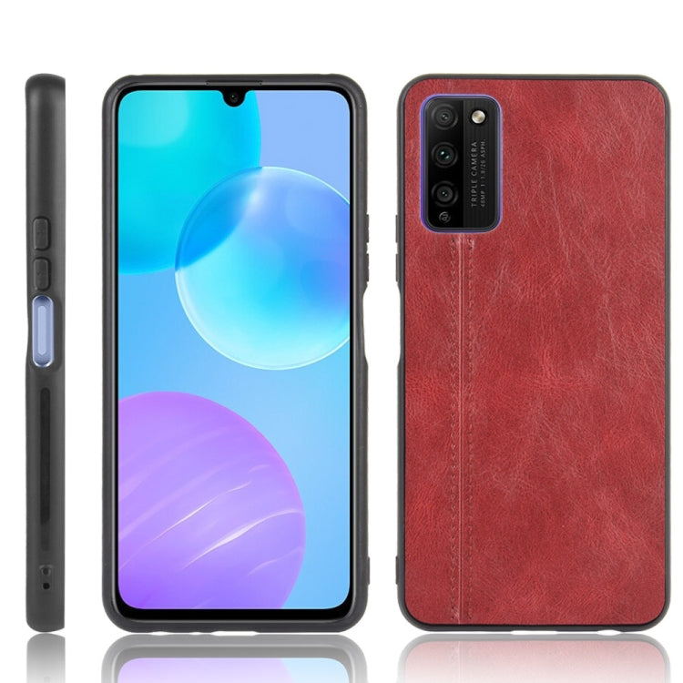 For Huawei Honor 30 Youth/Honor 30 Lite Shockproof Sewing Cow Pattern Skin PC + PU + TPU Case