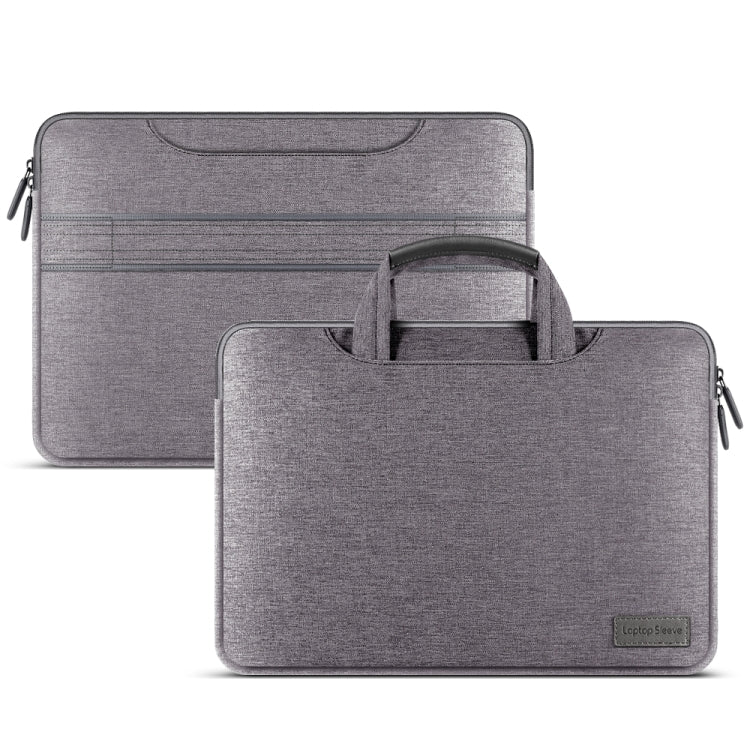 For 13-13.3 inch Oxford Cloth Portable Waterproof Protective Cover Double Zipper Briefcase Laptop Carrying Bag