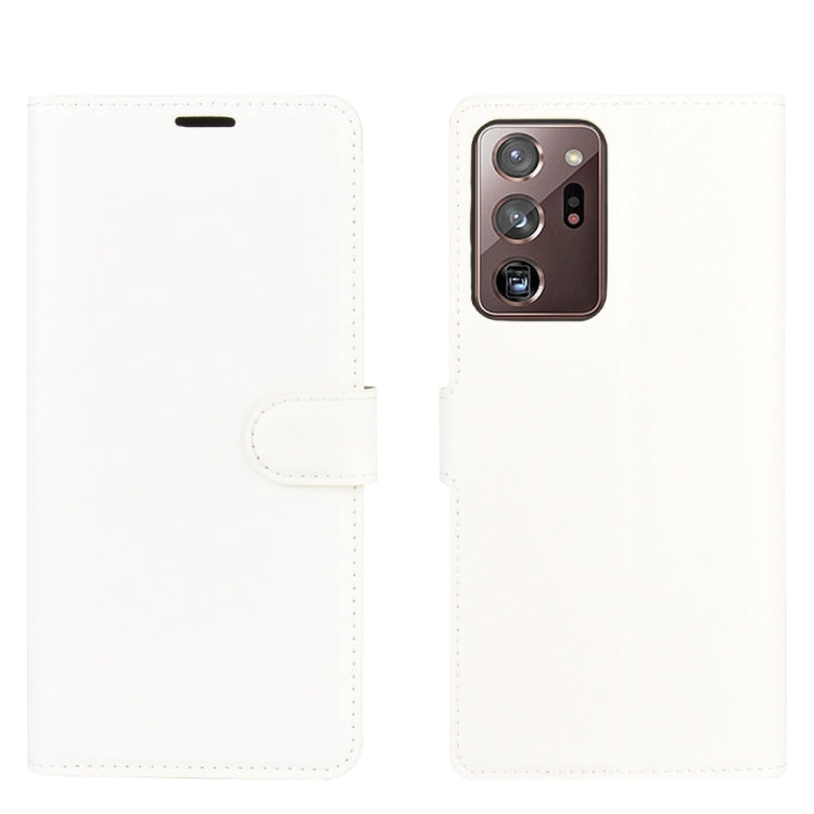 For Samsung Galaxy Note20 Ultra Litchi Texture Horizontal Flip Protective Case with Holder & Card Slots & Wallet