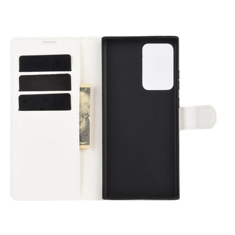 For Samsung Galaxy Note20 Ultra Litchi Texture Horizontal Flip Protective Case with Holder & Card Slots & Wallet