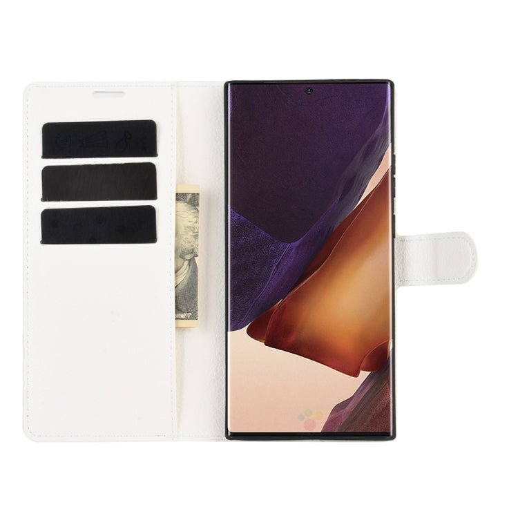 For Samsung Galaxy Note20 Ultra Litchi Texture Horizontal Flip Protective Case with Holder & Card Slots & Wallet