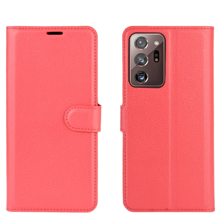 For Samsung Galaxy Note20 Ultra Litchi Texture Horizontal Flip Protective Case with Holder & Card Slots & Wallet