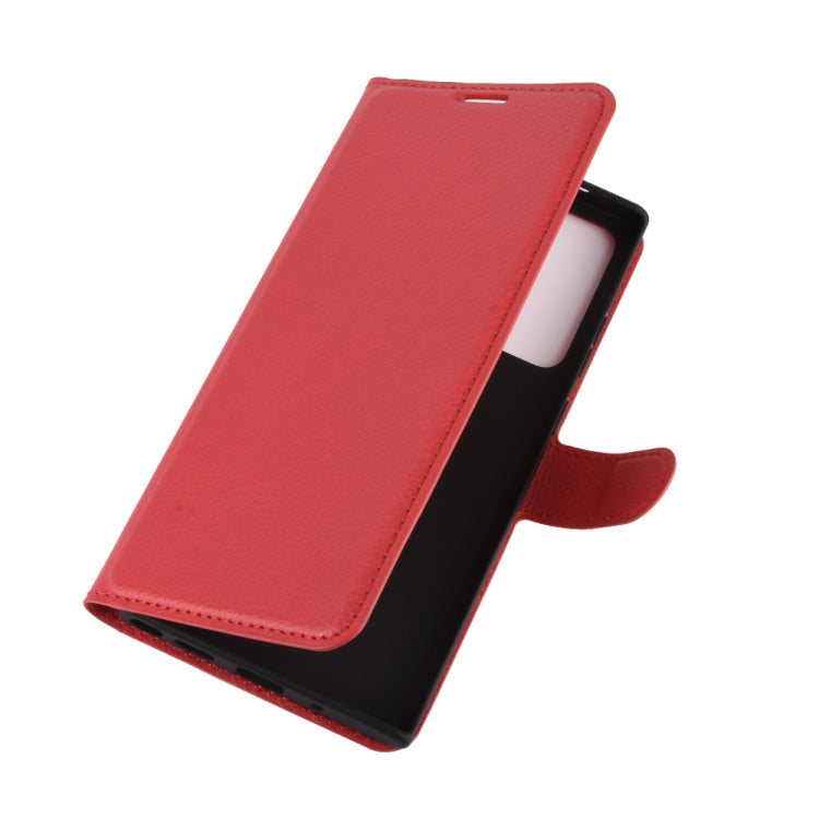 For Samsung Galaxy Note20 Ultra Litchi Texture Horizontal Flip Protective Case with Holder & Card Slots & Wallet