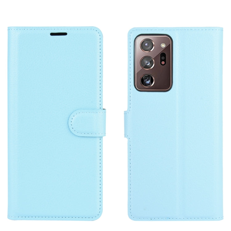 For Samsung Galaxy Note20 Ultra Litchi Texture Horizontal Flip Protective Case with Holder & Card Slots & Wallet