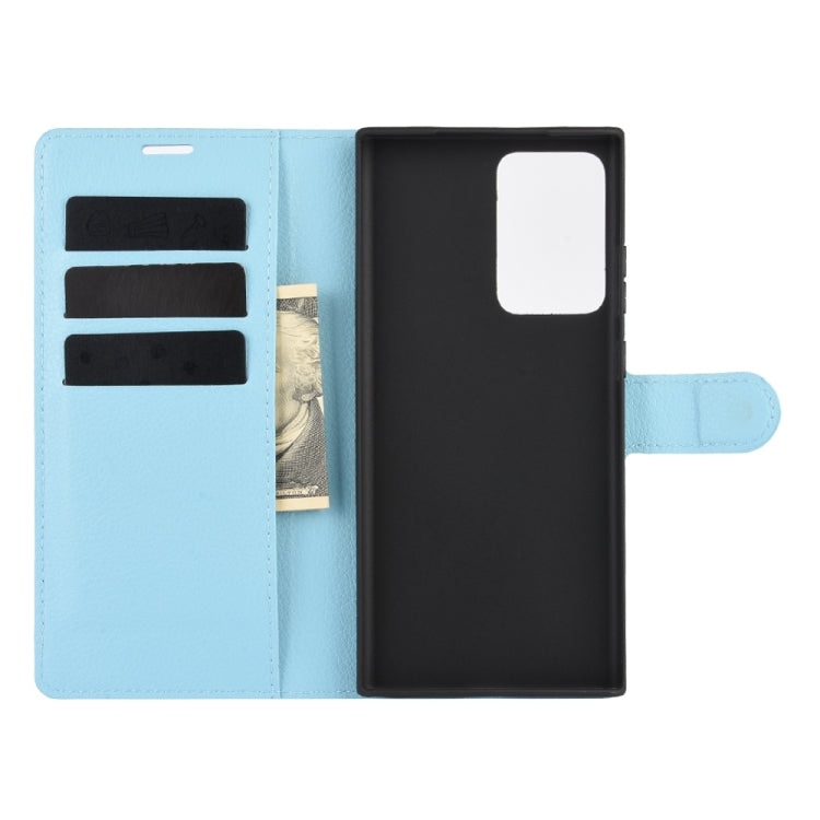 For Samsung Galaxy Note20 Ultra Litchi Texture Horizontal Flip Protective Case with Holder & Card Slots & Wallet