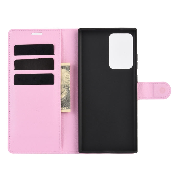 For Samsung Galaxy Note20 Ultra Litchi Texture Horizontal Flip Protective Case with Holder & Card Slots & Wallet
