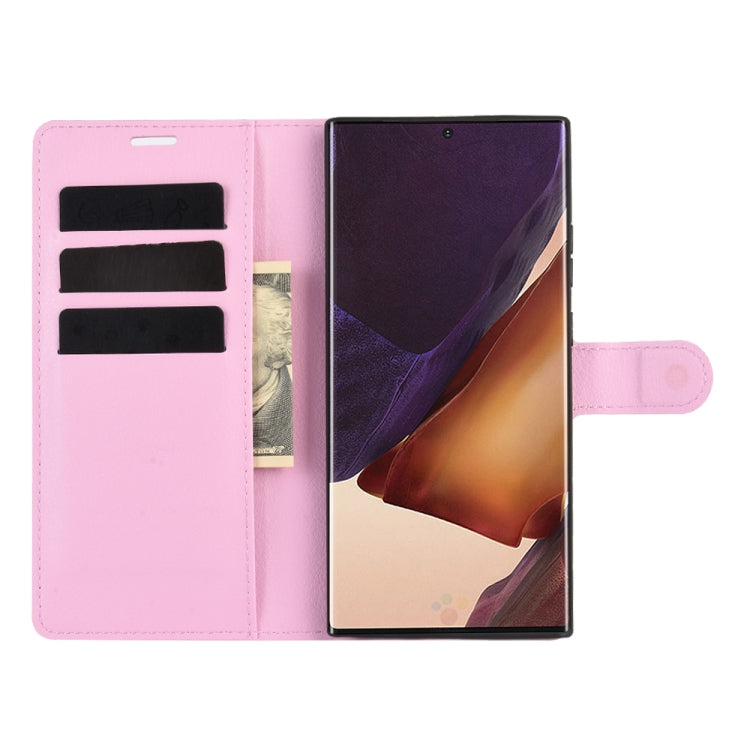 For Samsung Galaxy Note20 Ultra Litchi Texture Horizontal Flip Protective Case with Holder & Card Slots & Wallet