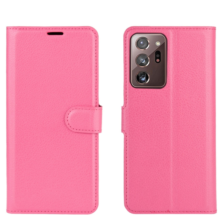 For Samsung Galaxy Note20 Ultra Litchi Texture Horizontal Flip Protective Case with Holder & Card Slots & Wallet