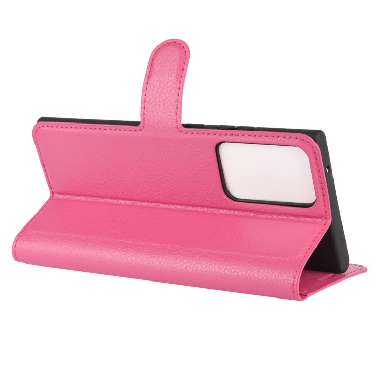 For Samsung Galaxy Note20 Ultra Litchi Texture Horizontal Flip Protective Case with Holder & Card Slots & Wallet