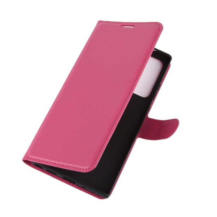 For Samsung Galaxy Note20 Ultra Litchi Texture Horizontal Flip Protective Case with Holder & Card Slots & Wallet
