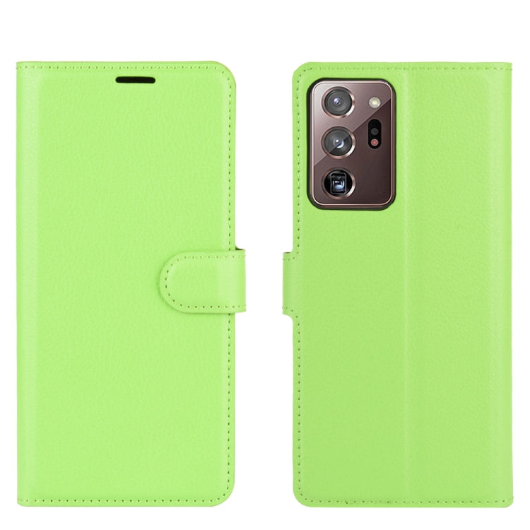 For Samsung Galaxy Note20 Ultra Litchi Texture Horizontal Flip Protective Case with Holder & Card Slots & Wallet