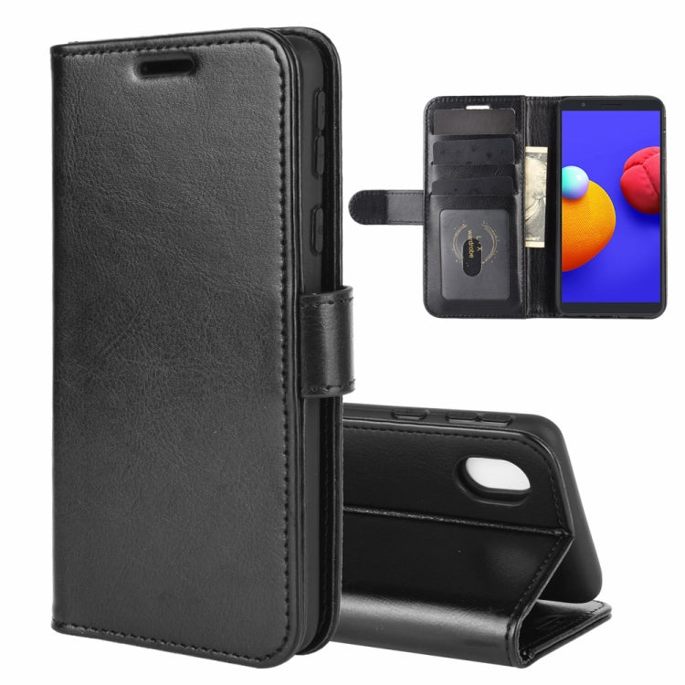 For Samsung Galaxy A01 Core / M01 Core R64 Texture Single Horizontal Flip Protective Case with Holder & Card Slots & Wallet& Photo Frame