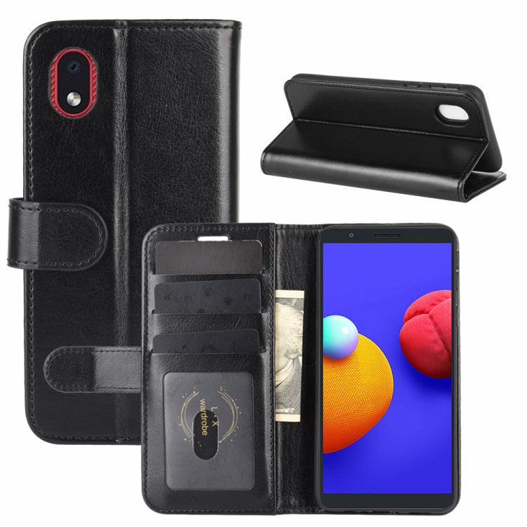 For Samsung Galaxy A01 Core / M01 Core R64 Texture Single Horizontal Flip Protective Case with Holder & Card Slots & Wallet& Photo Frame