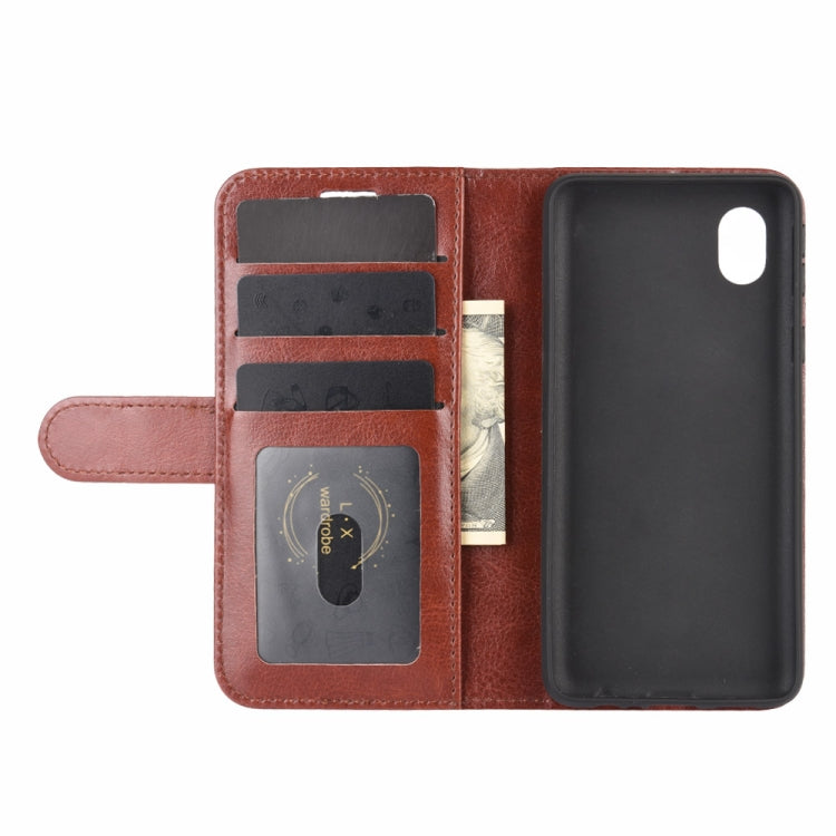 For Samsung Galaxy A01 Core / M01 Core R64 Texture Single Horizontal Flip Protective Case with Holder & Card Slots & Wallet& Photo Frame
