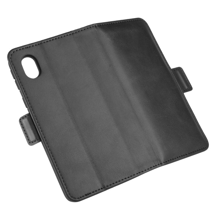 For Samsung Galaxy A01 Core / M01 Core Dual-side Magnetic Buckle Horizontal Flip Leather Case with Holder & Card Slots & Wallet