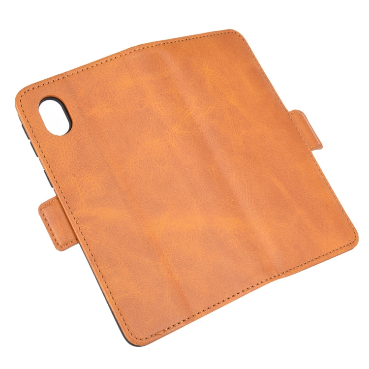 For Samsung Galaxy A01 Core / M01 Core Dual-side Magnetic Buckle Horizontal Flip Leather Case with Holder & Card Slots & Wallet