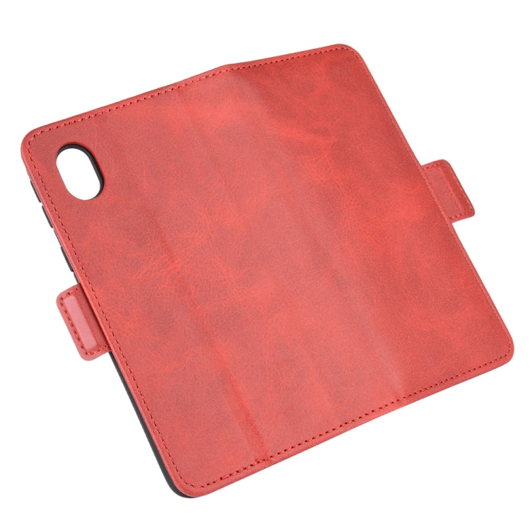 For Samsung Galaxy A01 Core / M01 Core Dual-side Magnetic Buckle Horizontal Flip Leather Case with Holder & Card Slots & Wallet