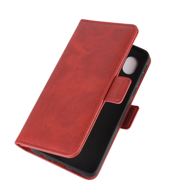 For Samsung Galaxy A01 Core / M01 Core Dual-side Magnetic Buckle Horizontal Flip Leather Case with Holder & Card Slots & Wallet