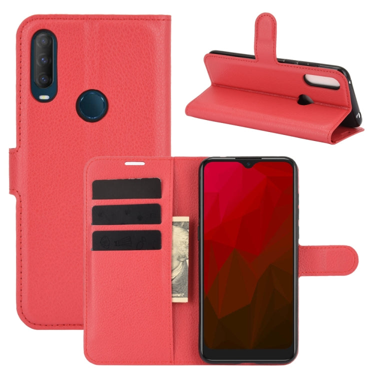For Vodafone Smart V11 Litchi Texture Horizontal Flip Protective Case with Holder & Card Slots & Wallet