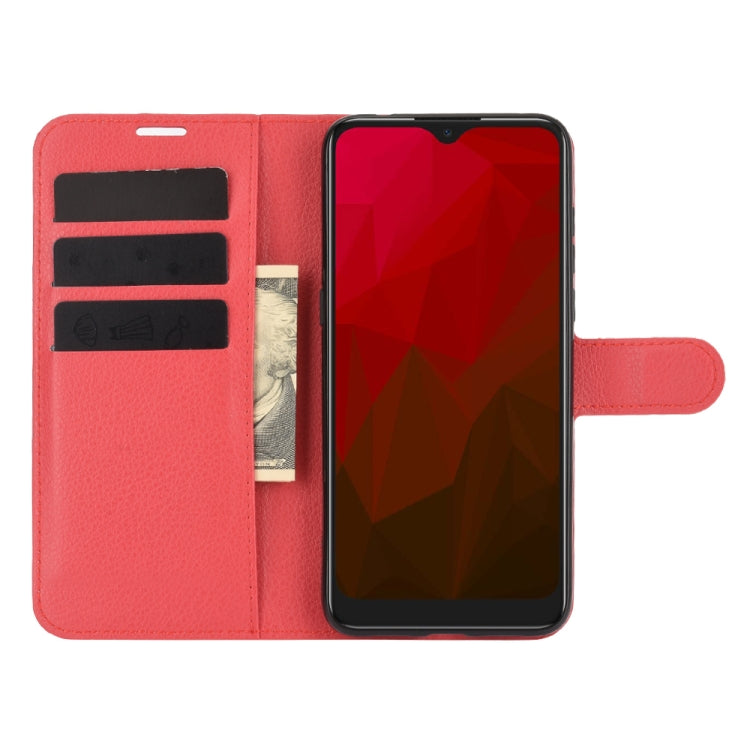 For Vodafone Smart V11 Litchi Texture Horizontal Flip Protective Case with Holder & Card Slots & Wallet