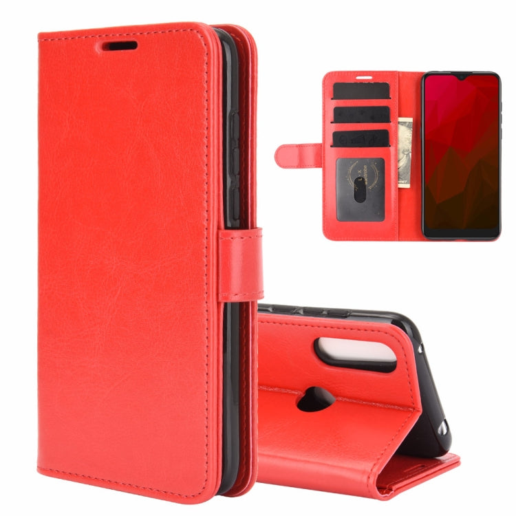 For Vodafone Smart V11 R64 Texture Single Horizontal Flip Protective Case with Holder & Card Slots & Wallet& Photo Frame