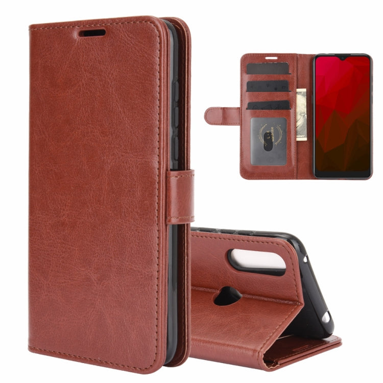 For Vodafone Smart V11 R64 Texture Single Horizontal Flip Protective Case with Holder & Card Slots & Wallet& Photo Frame