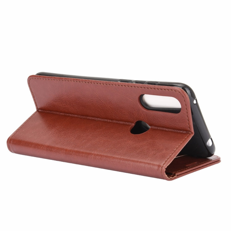 For Vodafone Smart V11 R64 Texture Single Horizontal Flip Protective Case with Holder & Card Slots & Wallet& Photo Frame