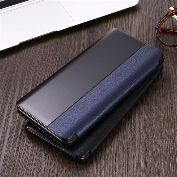 Lychee Texture Smart Phone Holster For Huawei P20 with Call Answering Function & Sleep / Wake-up