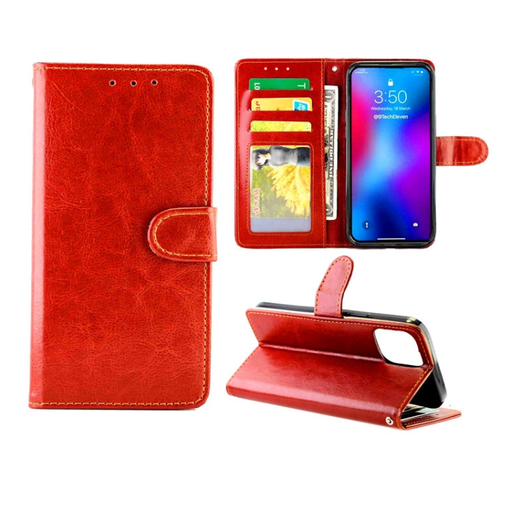 For iPhone 12 Pro Max Crazy Horse Texture Leather Horizontal Flip Protective Case with Holder & Card Slots & Wallet & Photo Frame