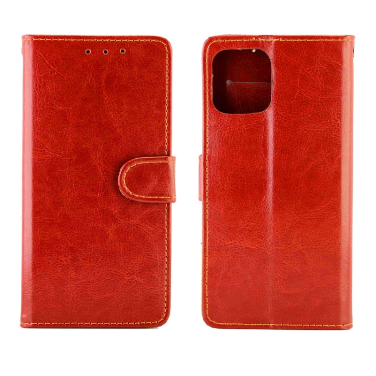 For iPhone 12 Pro Max Crazy Horse Texture Leather Horizontal Flip Protective Case with Holder & Card Slots & Wallet & Photo Frame