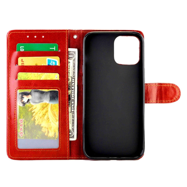 For iPhone 12 Pro Max Crazy Horse Texture Leather Horizontal Flip Protective Case with Holder & Card Slots & Wallet & Photo Frame
