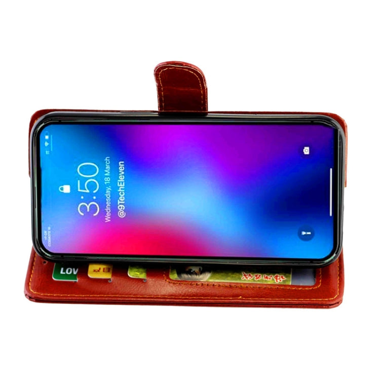 For iPhone 12 Pro Max Crazy Horse Texture Leather Horizontal Flip Protective Case with Holder & Card Slots & Wallet & Photo Frame