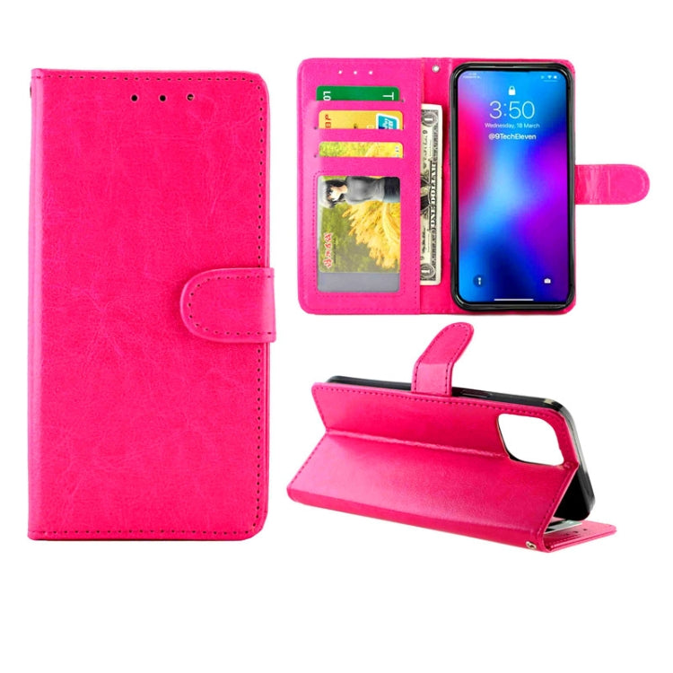 For iPhone 12 Pro Max Crazy Horse Texture Leather Horizontal Flip Protective Case with Holder & Card Slots & Wallet & Photo Frame
