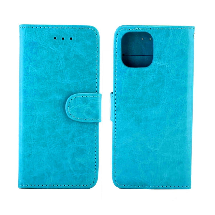 For iPhone 12 Pro Max Crazy Horse Texture Leather Horizontal Flip Protective Case with Holder & Card Slots & Wallet & Photo Frame