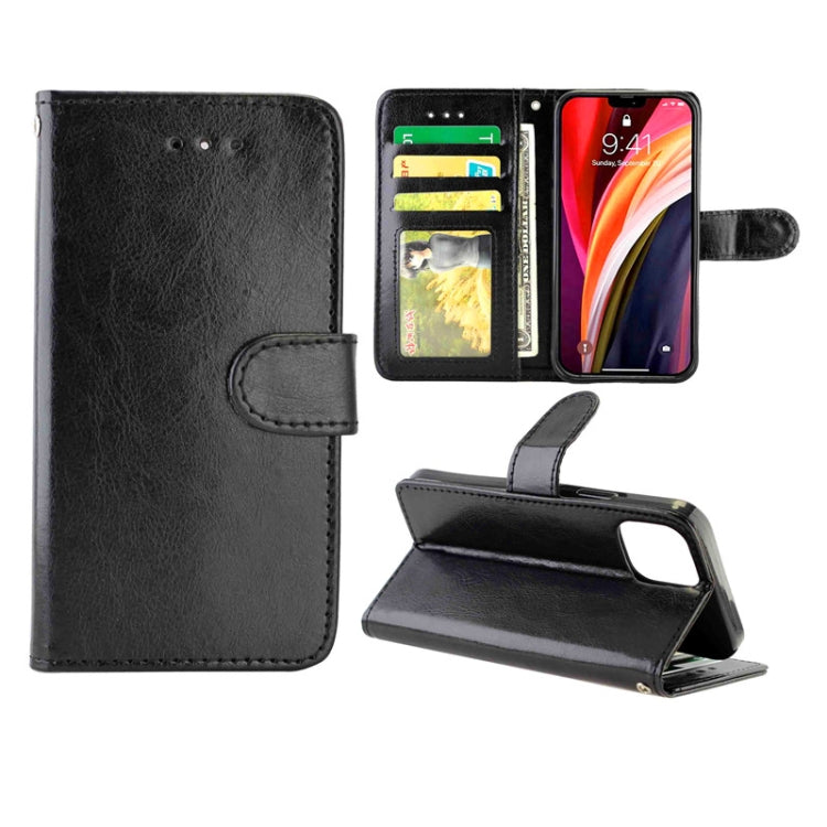 For iPhone 12 mini Crazy Horse Texture Leather Horizontal Flip Protective Case with Holder & Card Slots & Wallet & Photo Frame