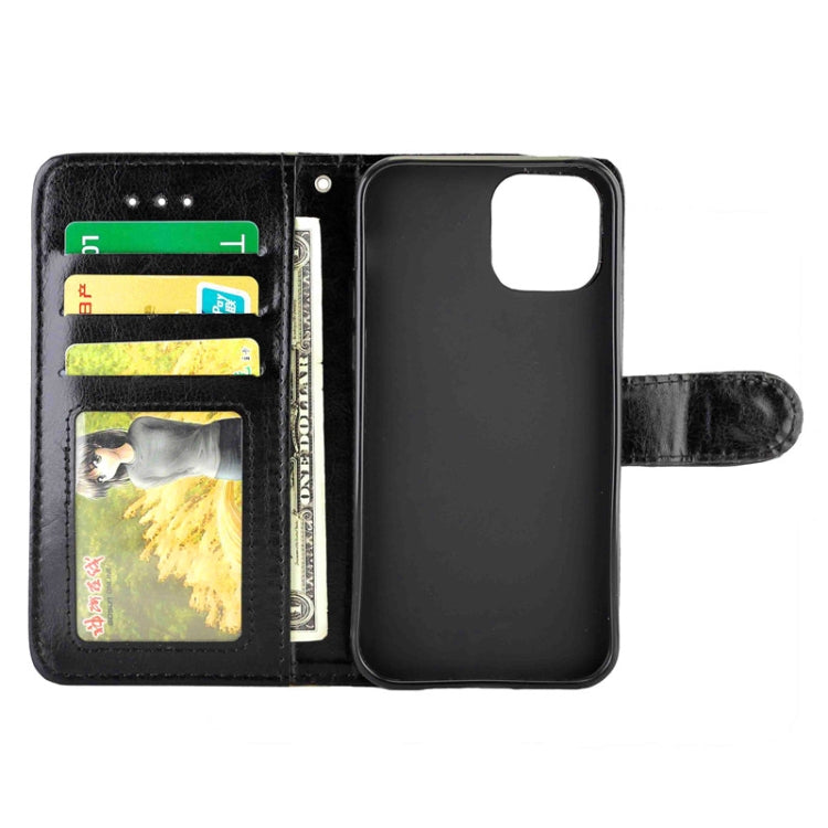 For iPhone 12 mini Crazy Horse Texture Leather Horizontal Flip Protective Case with Holder & Card Slots & Wallet & Photo Frame