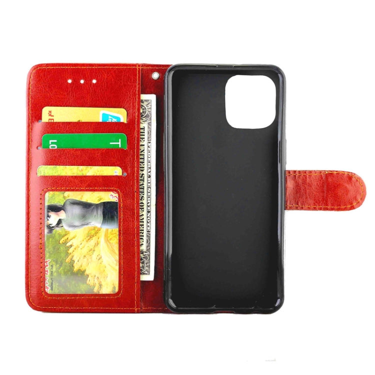 For iPhone 12 mini Crazy Horse Texture Leather Horizontal Flip Protective Case with Holder & Card Slots & Wallet & Photo Frame