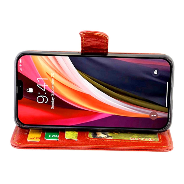 For iPhone 12 mini Crazy Horse Texture Leather Horizontal Flip Protective Case with Holder & Card Slots & Wallet & Photo Frame