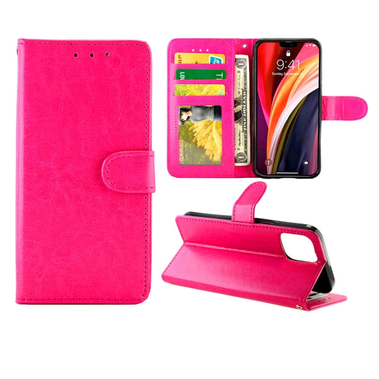 For iPhone 12 mini Crazy Horse Texture Leather Horizontal Flip Protective Case with Holder & Card Slots & Wallet & Photo Frame