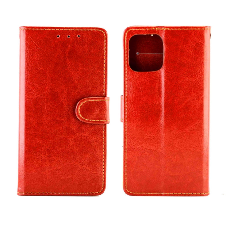 For iPhone 12 / 12 Pro Crazy Horse Texture Leather Horizontal Flip Protective Case with Holder & Card Slots & Wallet & Photo Frame
