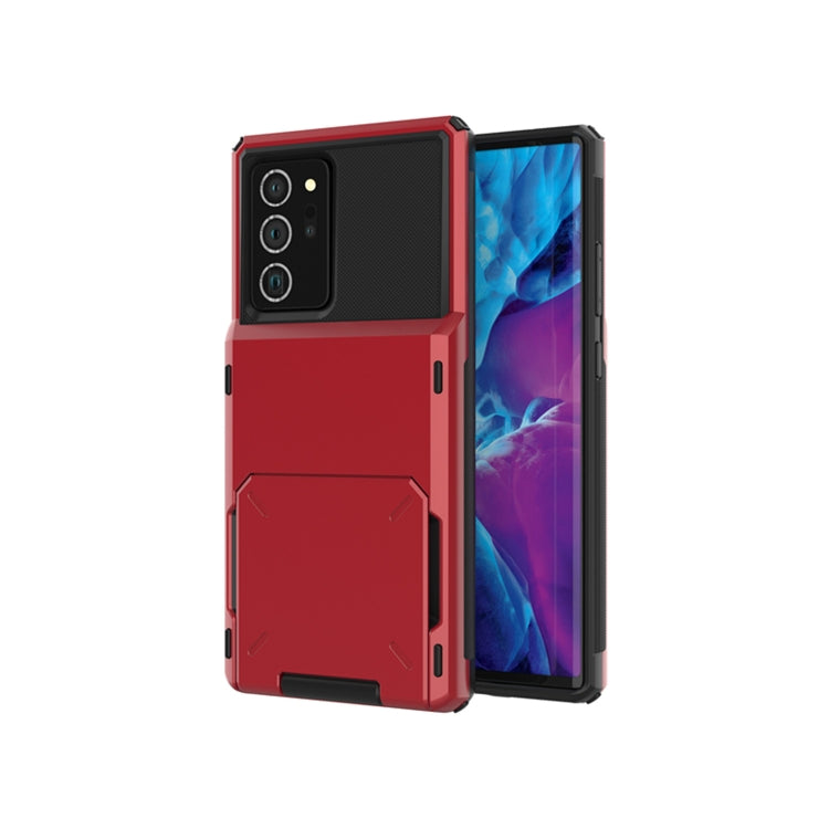 For Samsung Galaxy Note20 Scratch-Resistant Shockproof Heavy Duty Rugged Armor Protective Case with Card Slot