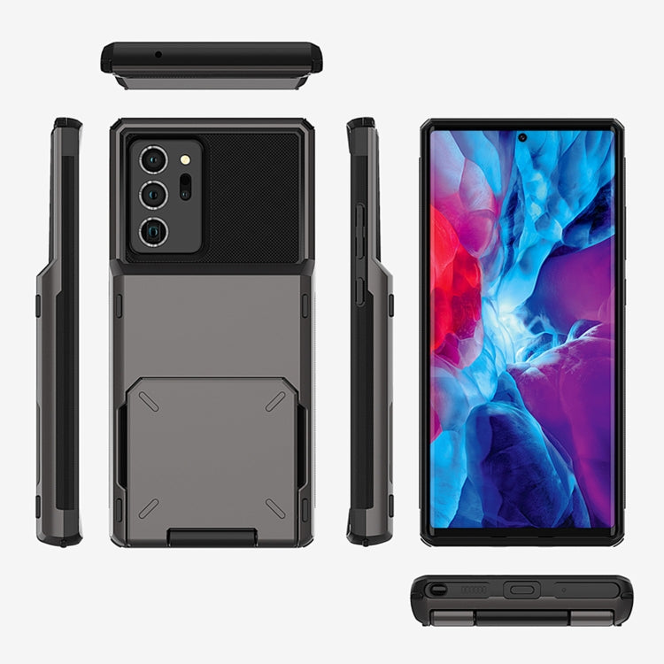For Samsung Galaxy Note20 Scratch-Resistant Shockproof Heavy Duty Rugged Armor Protective Case with Card Slot