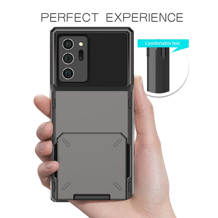 For Samsung Galaxy Note20 Scratch-Resistant Shockproof Heavy Duty Rugged Armor Protective Case with Card Slot
