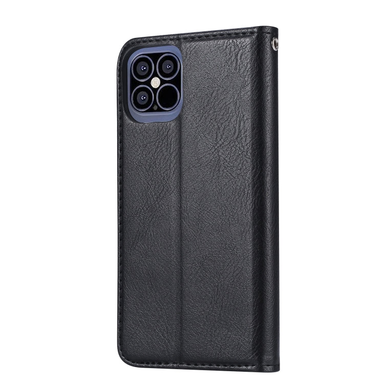 For iPhone 12 Pro Max Knead Skin Texture Horizontal Flip Leather Case with Photo Frame & Holder & Card Slots & Wallet