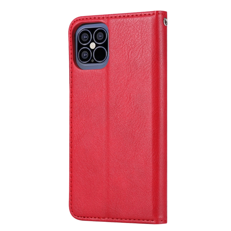 For iPhone 12 Pro Max Knead Skin Texture Horizontal Flip Leather Case with Photo Frame & Holder & Card Slots & Wallet